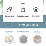 This Stainless Steel Countertop Trash Can with Rotating Lid for Kitchen Bathroom and Restaurant Small Bin with Balance Flap Cover