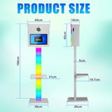 Mirror Photo Booth 15.6" with Camera and Printer,Selfie DSLR Mirror Photo Booth