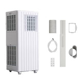 Portable Air Conditioners, Cool up to 350 Sq. Ft, 8,000 BTU 3-in-1 Movable AC for Bedroom with Dehumidifier, Fan, Sleep Mode, 24H Timer, Remote Control, and Window Installation Kit Included