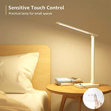 Lepro LED Desk Lamp, Metal Desk Light 9.5W 800lm, Forbes Vetted Best Task Lamp, 5 Color Modes 5 Brightness Level, White