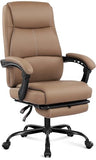 Misolant Big and Tall Office Chair with Footrest, High Back Desk Chair with Linkage Armrest, 90-155° Recline Executive Computer Chairs