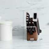 Ninja® NeverDull™ 15-Pc Wood Series Knife Block, Stainless/Walnut, K52015