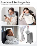 CILI Cordless Neck Massager Pillow with Heat, Shiatsu Neck Massager for Pain Relief Deep Tissue,Heated Massage Pillow for Travel,3 Adjustable Intensity
