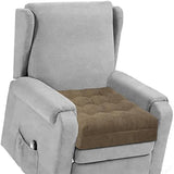 TANYOO Recliner Cushion for Elderly - Patented Dual Seat Cushion for Sagging Recliner Replacement Booster Cushion 20x20x5 Brown