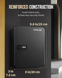 Uniclife 48 Position Key Cabinet with Combination Lock Resettable Black Digital Security Storage Box Steel Key Organizer