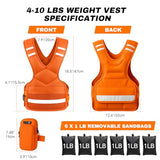 PJ PINJIAN Adjustable Weighted Vest 12-18 lbs for Men and Women - Unisex Weight Vest for Workout, Running, Rucking, Strength Training - Durable & Breathable Body Weight Vest for Home Gym, CrossFit Murph