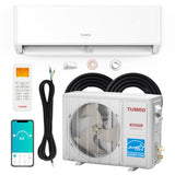 TURBRO 18,000 BTU Ductless Mini Split Inverter AC with Heat Pump 23 SEER2