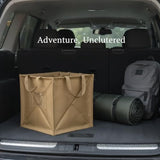 1 Pack Folding Trash Can, Collapsible Oxford Cloth Garbage Bin for Car