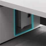 ABHNUGFS Study Writing Table PC Desks Desk Suitable for Office, Boss, Modern Manager, Executive Single Computer, Home(140 * 60 * 75cm)