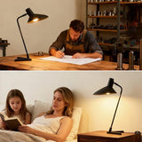 Desk Lamp Metal Modern Table Lamp 22", Adjustable Neck (4000K) with Adjustable Switch