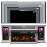 75 Inch Electric Fireplace TV Stand
