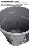 Rubbermaid Commercial Products BRUTE Heavy-Duty Trash/Garbage Can, 10-Gallon, Black, Pack of 6