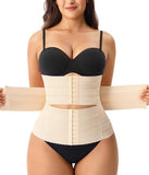 Gotoly Waist Trainer for Women Corset Shapewear Tummy Control Faja Body Shaper Postpartum Segmented Waist Cincher(Beige,Small)