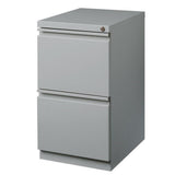 Pemberly Row 20" 2-Drawer Modern Metal Mobile Pedestal Filing Cabinet