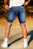 GINGTTO Shorts for Men Casual Skinny Slim Fit Jeans Shorts for Mens Denim Shorts 36