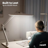 Lumens 24W LED Desk Lamp – Shadow-Free Task Lighting | 4-Level Dimming | Home Office & Crafts Use