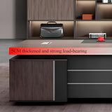 L-Shape Modern Executive Desk, L-Shape Office Executive Desk, Manufactured Wood