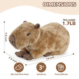 Capybara Stuffed Animals, Microwavable Stuffed Animal Adorable Fluffy Capybara Plush for Warmth Comfort, Heatable Coolable Lavender Scent Toy, Cute Soft Plushie Gift for Kids Adult & Children Boy Girl