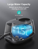 Carpet Steam Cleaner for Home, 293°F 58 PSI Powerful Multipurpose Handheld Steam Mop, 21 Attachments, 50Oz Capacity, Heavy Duty Steamer for Carpets, Floors, Cars, Tiles, Crack Cleaning, Turquoise