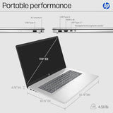 HP 17 Inch Laptop AI PC, 17.3" FHD IPS Display, AMD Ryzen 5 7430U, 32GB RAM, 1TB SSD