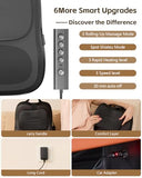 Up & Down Shiatsu Back Massage with Heat –External Adjustable Cushion Pad, 3D Kneading Massage Pillow for Lower Back, Neck, Shoulder, Leg Pain Relief Deep Tissue for Office, Chair & Home (Black)