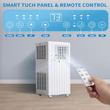 Portable Air Conditioners, Cool up to 350 Sq. Ft, 8,000 BTU 3-in-1 Movable AC for Bedroom with Dehumidifier, Fan, Sleep Mode, 24H Timer, Remote Control, and Window Installation Kit Included