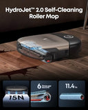 eufy Omni S2 Robot Vacuum and Mop Combo, 99.99% Germ Removal | HydroJet™ 2.0 Real-Time Self-Cleaning