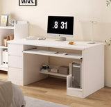 Large Modern,Executive Office Desk with Storage Drawer,Wood Gaming Desk