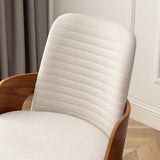 YOUUGIOR Dining Room Chairs,Mid Century Modern Kitchen Chairs,Upholstered Beige Fabric