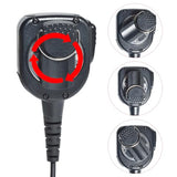 UAYESOK Radio Microphone for Motorola MOTOTRBO R7, ION Series, MXP600, APX N70 N50 N30, Professional-Grade Speaker Mic