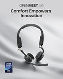 Open-Ear Bluetooth Computer Headset, Noise Cancelling Mic + Mute Button, USB-A Dongle Compatible with PC SHOKZ