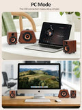 Bluetooth 5.0 and RCA Input pc Speakers for Desktop, Laptops, Phonograph, Phones, Tablets