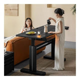 LUYOUBOZHU Electric Standing Desk with 2 Drawers, Height Adjustable Writing Desk
