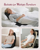THERAZZAGGE Vibration Back Massager with Heat,Chair Massager Cushion with 10 Vibration Motors & 5 Modes,Massage Pad for Office/Home Use