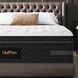 Medium Firm Queen Size Mattress, 14 inch Hybrid Mattress in a Box with Zoned Lumbar Support for Side Sleepers