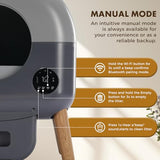 GTPLAYER Automatic Self-Cleaning Cat Litter Box, 2026 Upgraded 66L+18.6L Extra-Large Covered Smart Box with App Control, Safety Sensor System, Easy-Clean Waste Bin, Ideal for Multi-Cat Homes, Grey