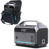 Portable Power Station, 288Wh (90,000mAh) LiFePO4 Battery, 350W (600W Peak) Power Bank with AC Outlet, Mini Solar Generator 7-Port Design, 2.1Hrs Fast Charing for Emergency, Hurricane (Solar Optional)