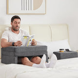 Comehealthy Lap Desk Pillow for Laptop, Large Reading Pillow for Adult, Arm Rest Pillow with Cup Holder