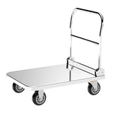 Effortless Heavy Duty Foldable Push Cart Dolly Industrial Utility for Warehouse