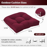 HOMELYSIAN 19x19 Outdoor Chair Cushions Set of 4
