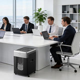 BONSEN 300-Sheet Auto Feed Micro-Cut 2-in-1 Paper Shredder for Office, 60-Mins Heavy Duty Shredder, P-4 High Security, 58dB Super Quiet