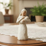 PlentifulHome Virgin Mary Holding Baby Jesus Statue, 5.91 Inch