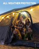 FanttikOutdoor Zeta C8 Apex Camping Tent, 8 Person Instant Cabin Tent Setup in 60s, Family Tent with Carry Bag for Family Camping & Hiking, Waterproof, Upgraded Ventilation