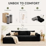 96" Sectional Couches for Living Room Cloud Couch Sofa with L-Shape