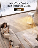 EUHOMY Portable Air Conditioners 12,000 BTU, 5-in-1 Portable AC Unit Up to 550 Sq.Ft. for Bedroom with Cool, Heat, Fan, Dehumidifier, Sleep, AC Units with LED Remote & 24H Timer, Installation Kits