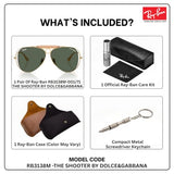 Ray-Ban x Dolce Gabbana Edition RB3138M SHOOTER Aviator Sunglass with Kit
