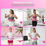 Infinity Hoop for Adults Weight Loss - 2 in 1 Adjustable Weighted Hula Hoop Plus Size with 28 Detachable Links, Massage & Exercise Hula Hoop for Smart Fitness Workout