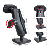 UAYESOK Adjustable Handheld Radio Mount, Walkie-Talkie, Speaker Mic Holder (Screw Hole+3M Adhesive Back Installation)