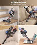 SVHT Cordless Vacuum Cleaner, 450W 40KPA Vacuum Cleaners for Home, 45Mins Lightweight Stick Vacuum with Advanced Green Light Tech, Rechargeable Battery Vacuum for Carpet,Pet Hair,Hardwood Floor