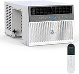 Window Air Conditioner, 8,000 BTU Cools 350 Sq Ft, Wi-Fi Enabled Smart AC with Remote & App Control, Easy Install Kit, Energy Efficient Cooling for Medium Rooms, White